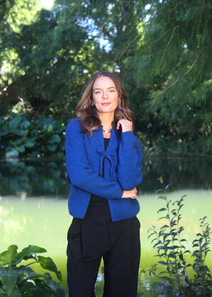 Lagoonfuse cardigan with tie elegant yet classic