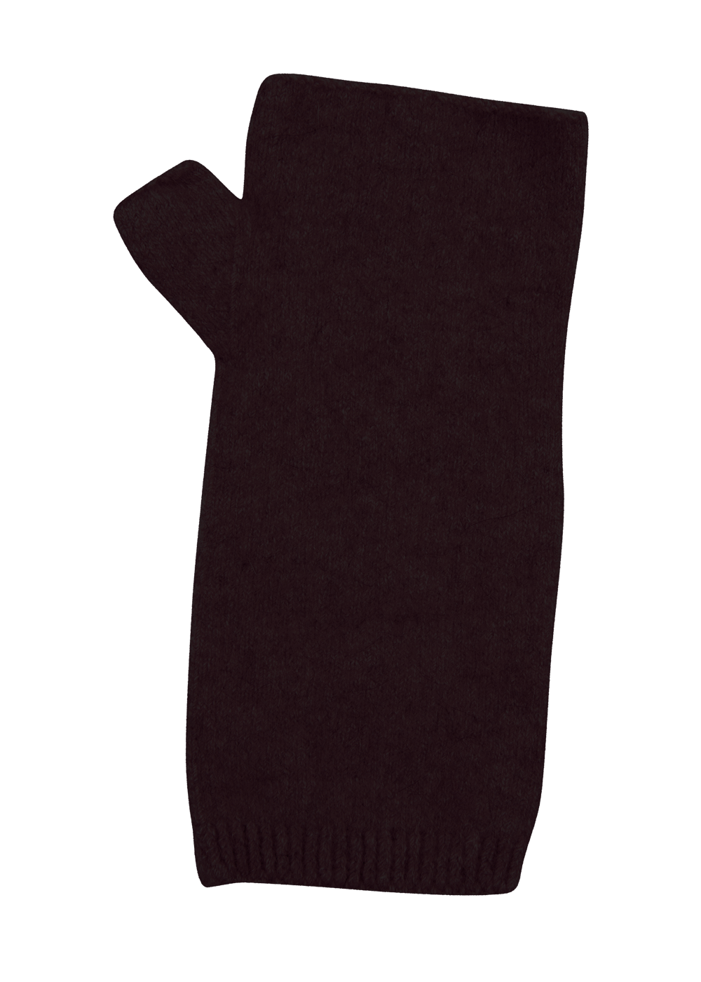 Native world Merino, possum and silk wrist warmer. Black colour