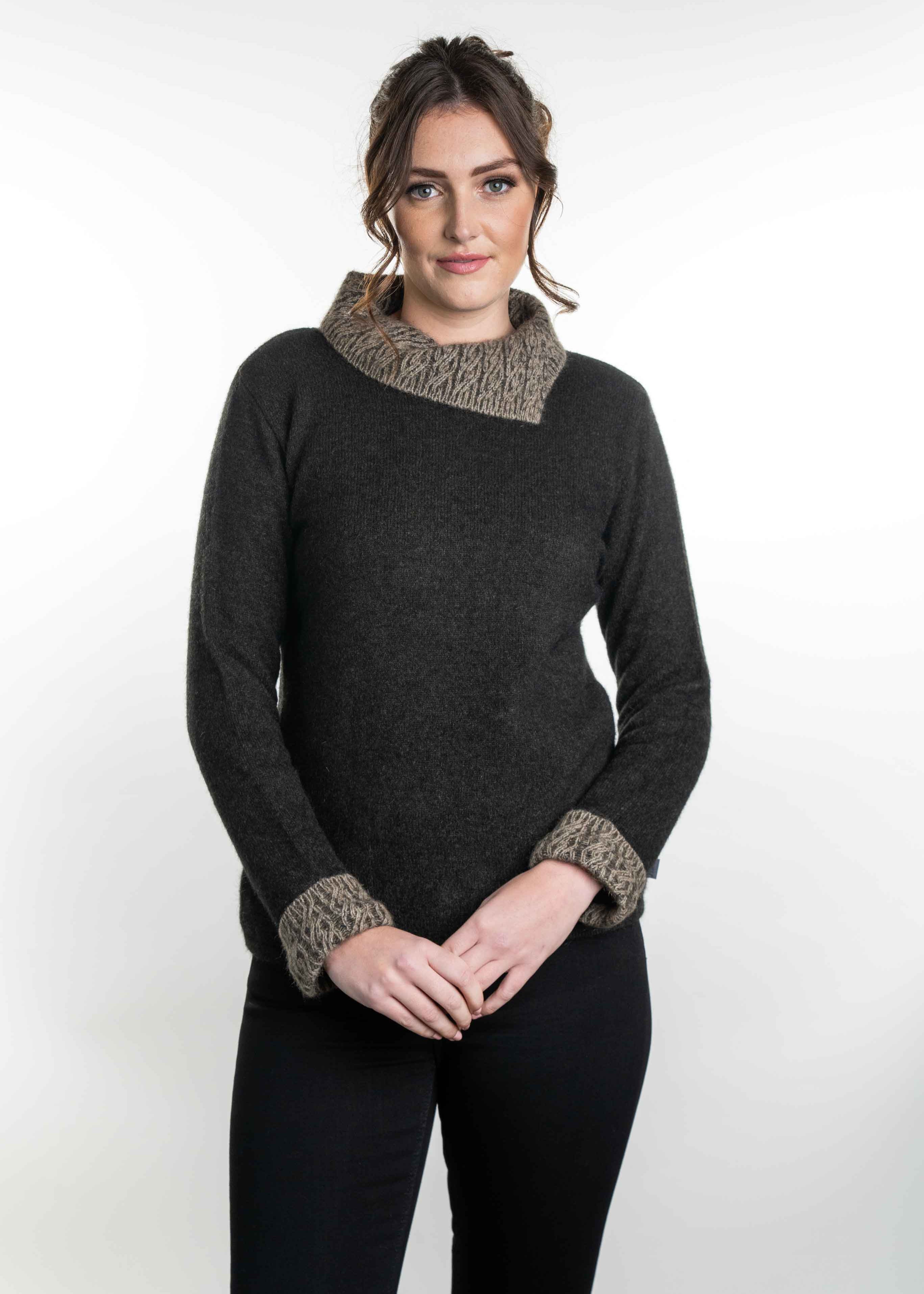 Koru Merino Possum Two Tone Jumper
