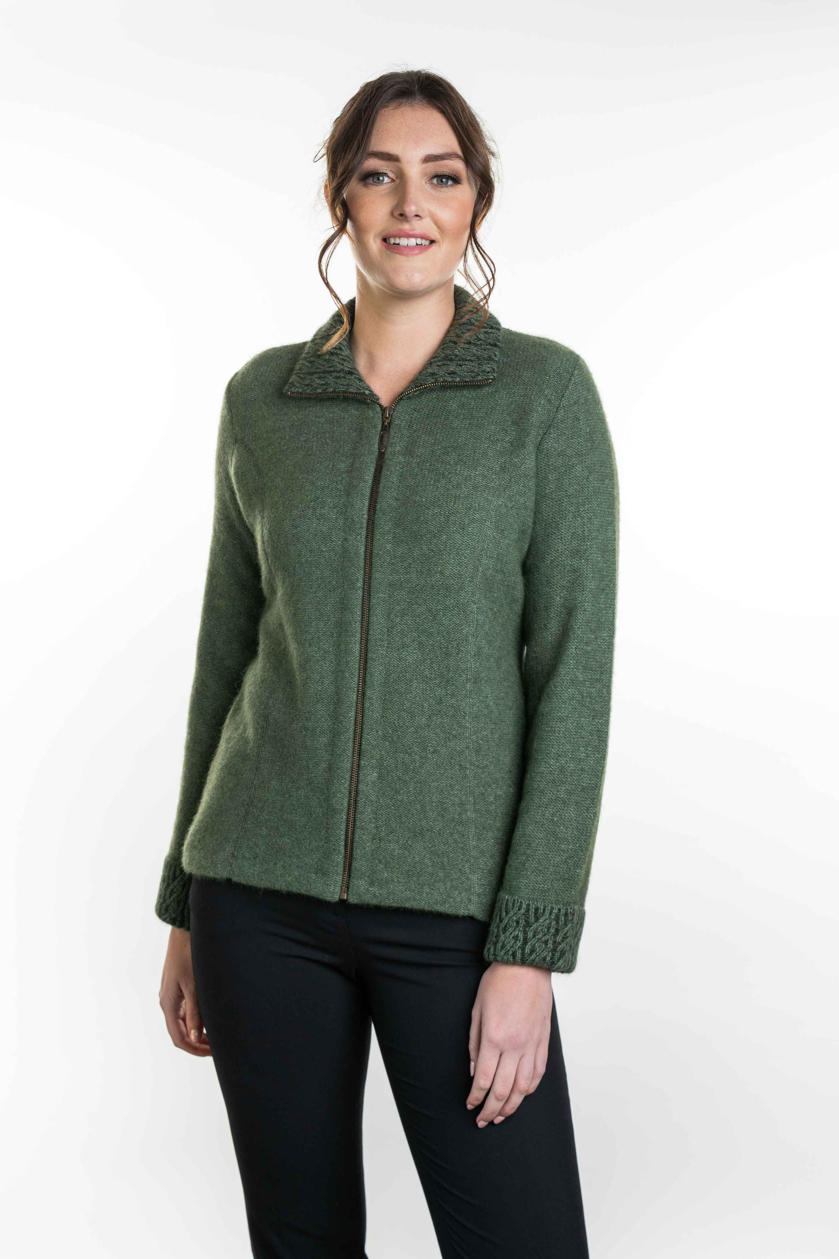 Koru Merino Possum Two Tone Zip Jacket