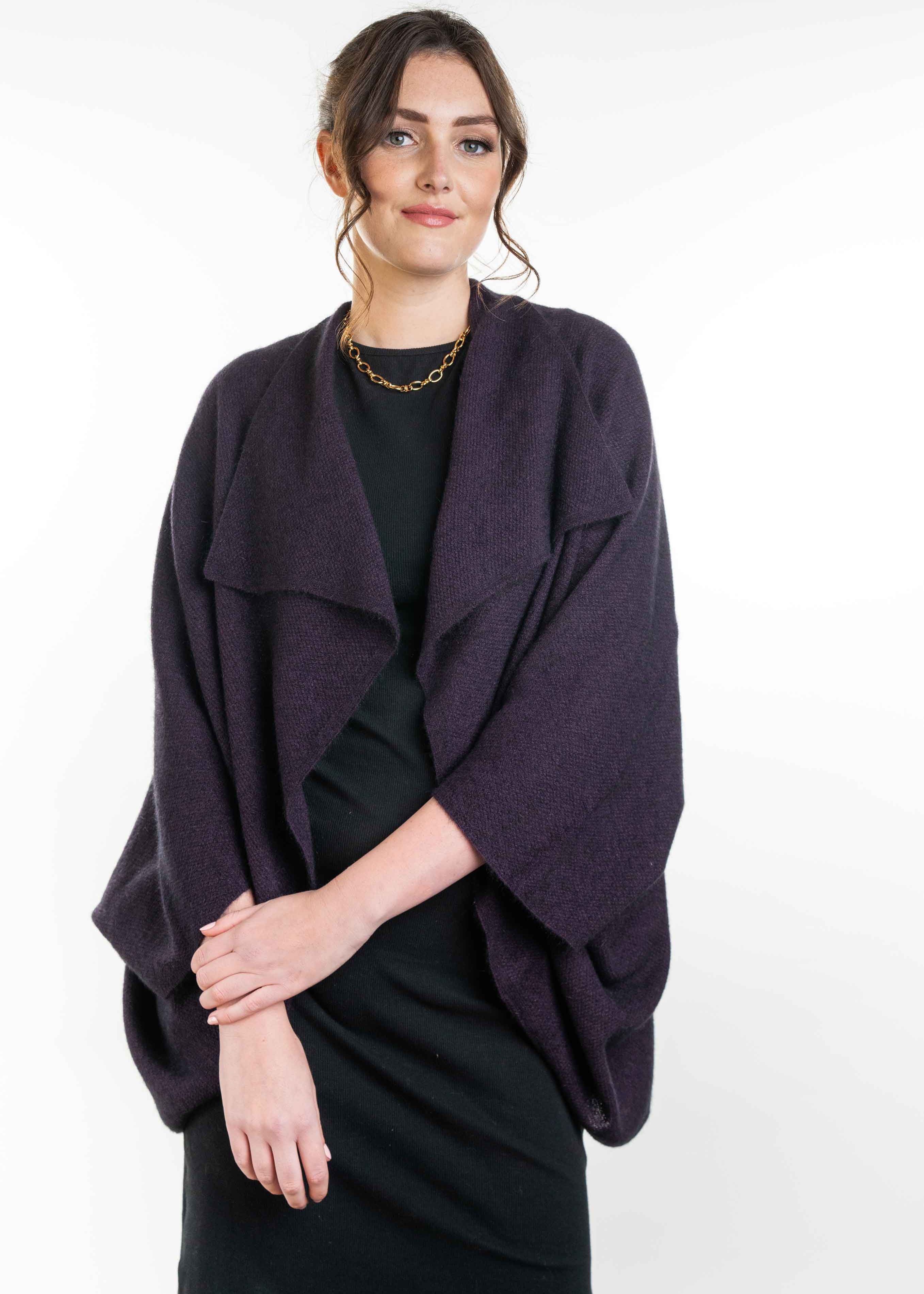 Koru Merino Possum Moss Stitch Shrug