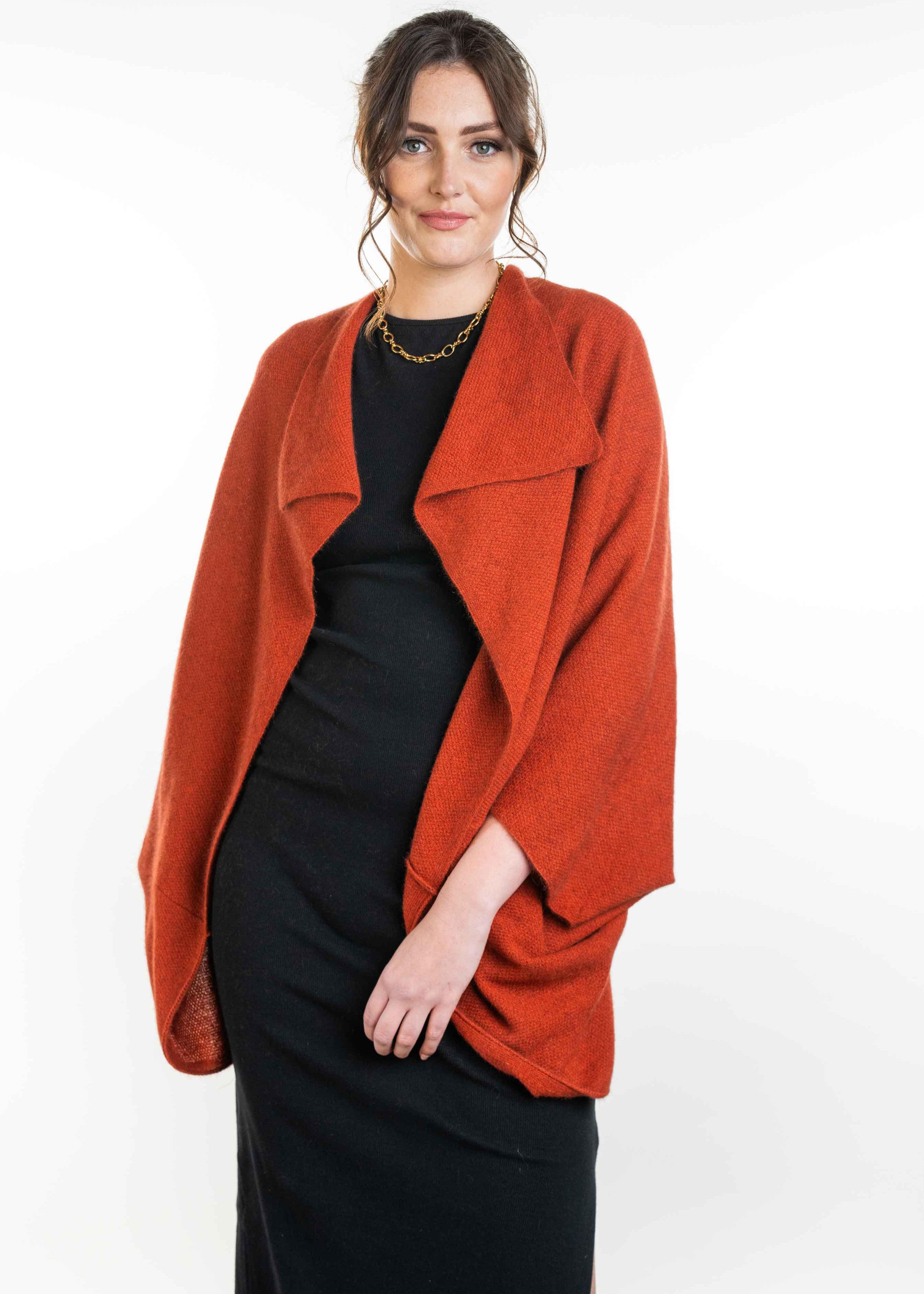 Koru Merino Possum Moss Stitch Shrug