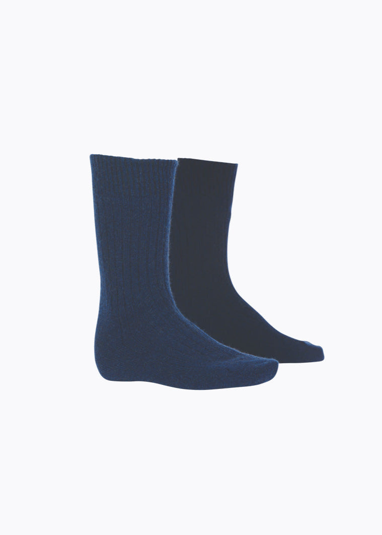 Merino Possum Unisex Rib Plain Sock