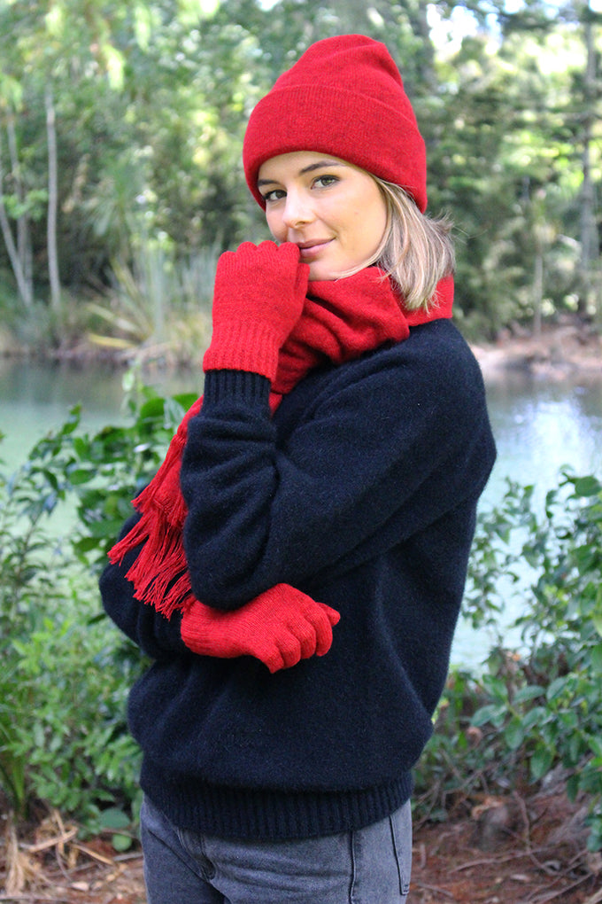 Merino Lambswool Plain Beanie