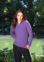 Lothlorian Merino Possum Rib detail Jacket . light yet warm 