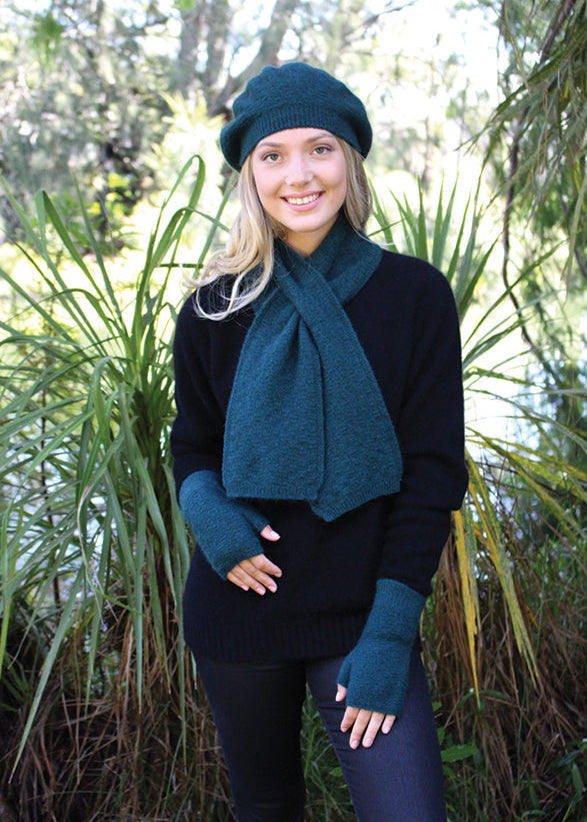 Merino Possum Dash Fingerless Mittens