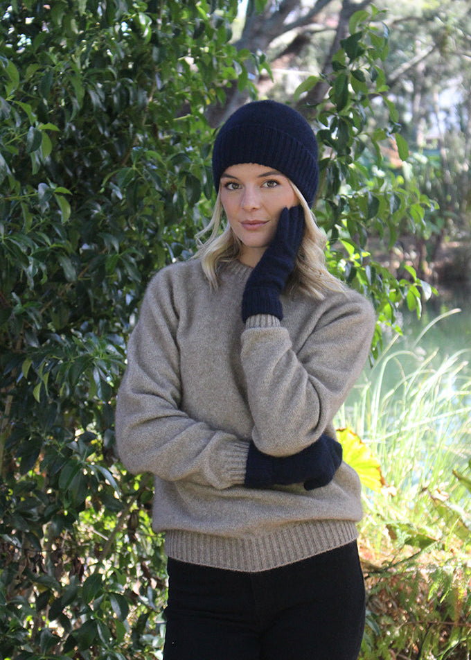 Merino Possum Turnback Beanie