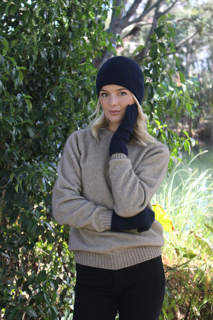 Merino Possum Turnback Gloves