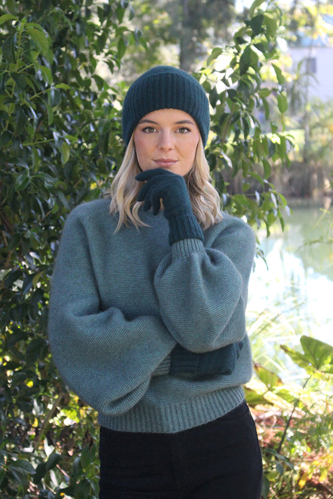 Merino Possum Turnback Gloves