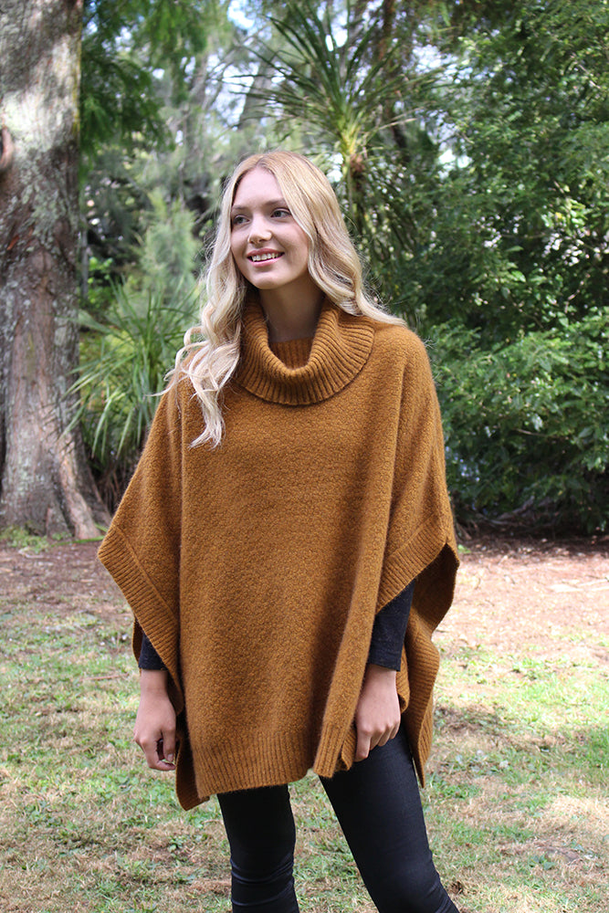 Lothlorian Merino Possum Lush Cowl Neck Poncho