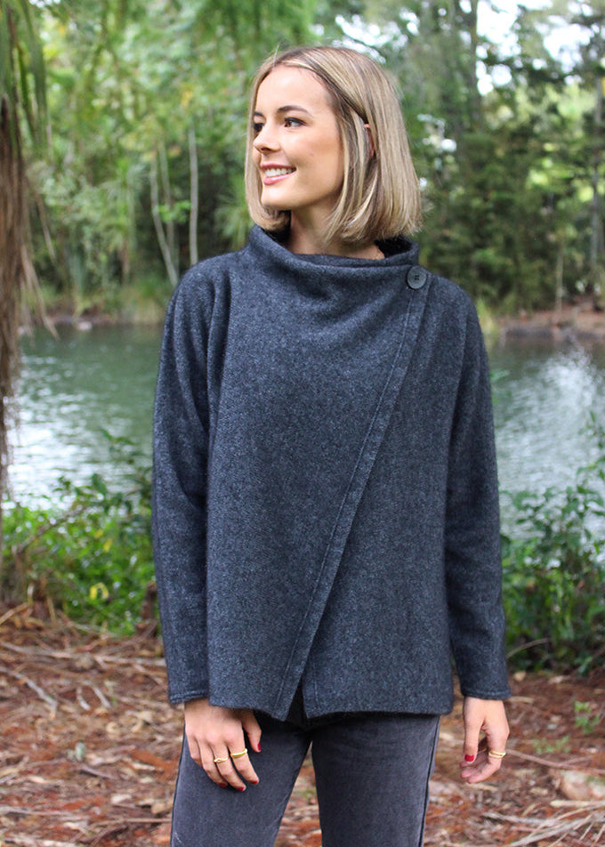 Lothlorian Merino Possum Enfold Jacket (Wrap)