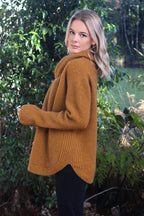 Lothlorian Merino Possum Stratus Cowl Neck Jumper