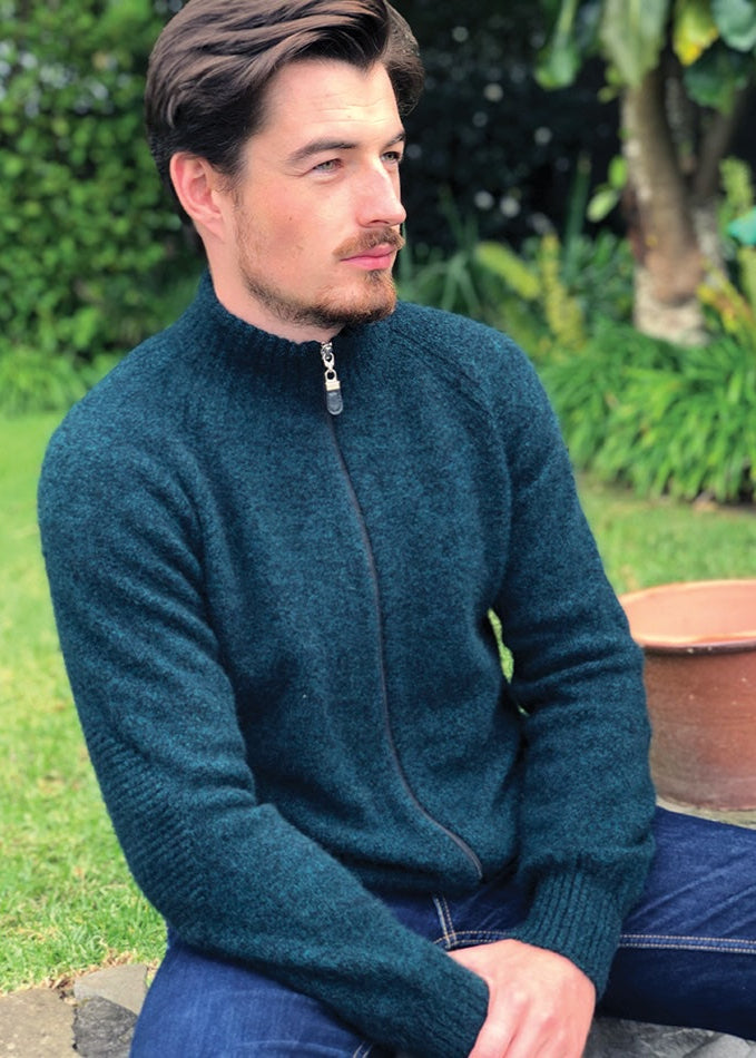 Lothlorian Merino Possum Full Zip Patch  Jacket