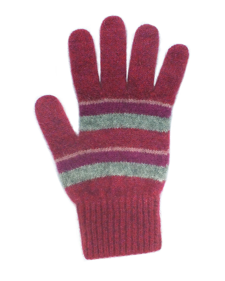 Merino Possum  Accent Stripe Glove
