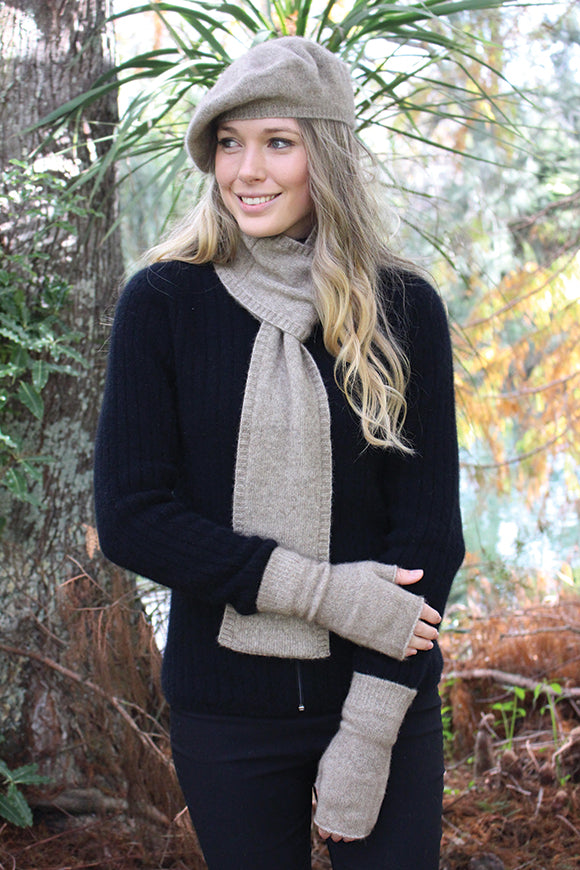 Lothlorian Merino Possum Fingerless  Mitten