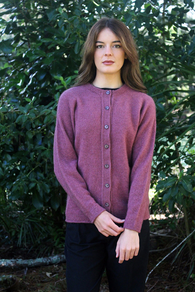 Lothlorian Merino Possum Plain Button Cardigan