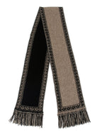 Merino Possum Reversible Koru Scarf