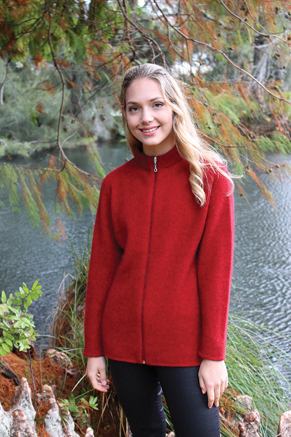 Lothlorian Merino Possum Plain Zip Cardigan