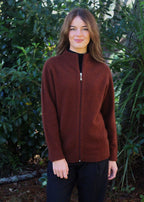 Lothlorian Merino Possum Plain Zip Cardigan with Pockets