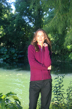 Lothlorian Merino Possum Womens Rib Detail Jacket with Pockets