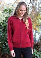 Lothlorian Merino Possum Plain Zip Cardigan with Pockets