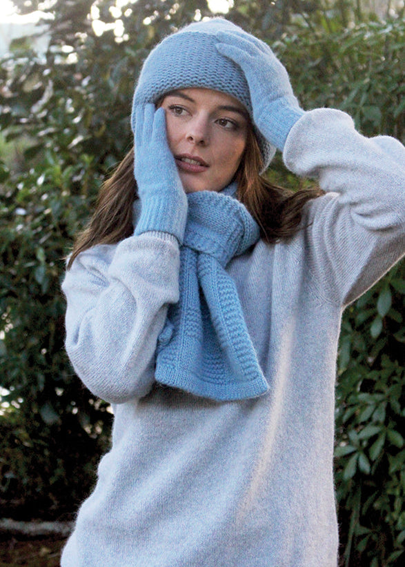 Lothlorian Alpaca Grid Scarf