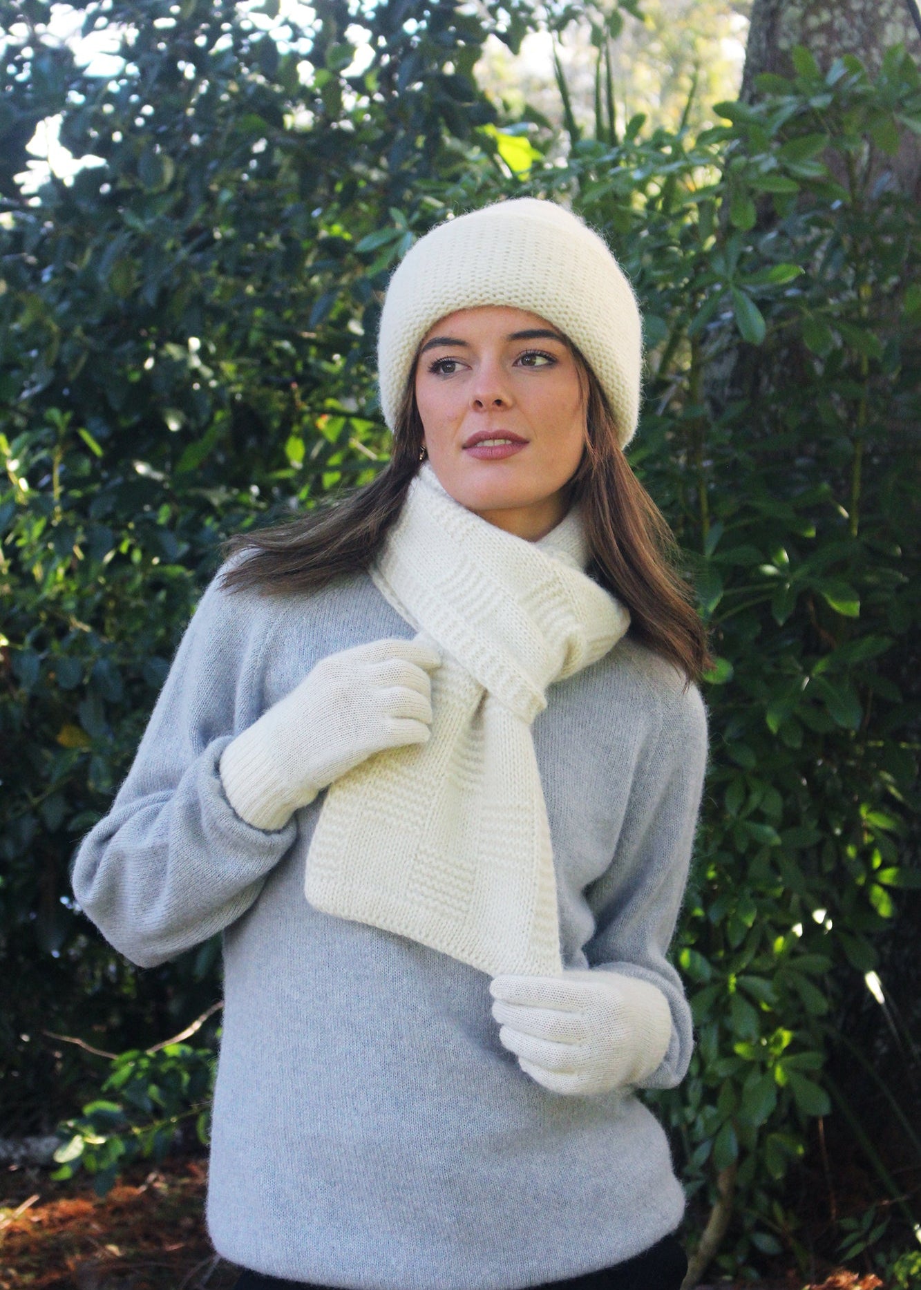 Lothlorian Alpaca Grid Scarf