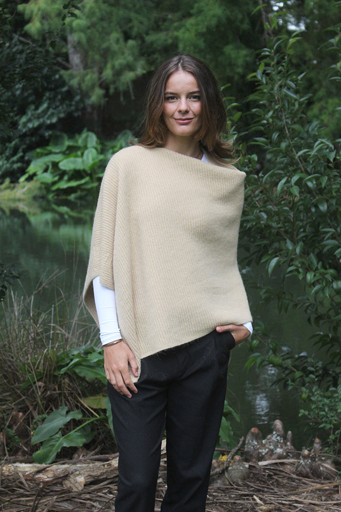 Lothlorian Alpaca Rib Poncho