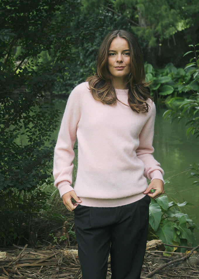 Lothlorian Alpaca Plain Crew Neck Jumper