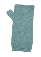 Native world Merino, possum and silk wrist warmer in topaz