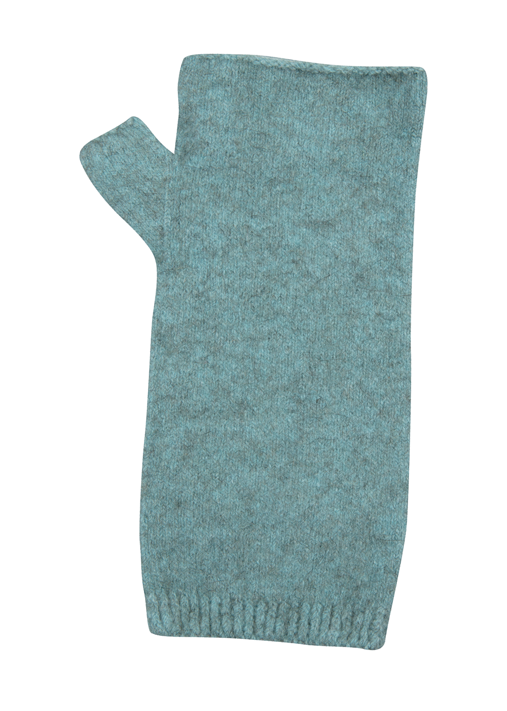 Native world Merino, possum and silk wrist warmer in topaz