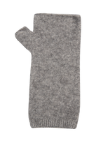 Native world Merino, possum and silk wrist warmer in natural.