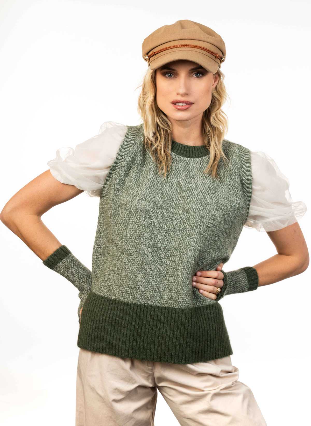 Merino Possum Stitch Plated Vest