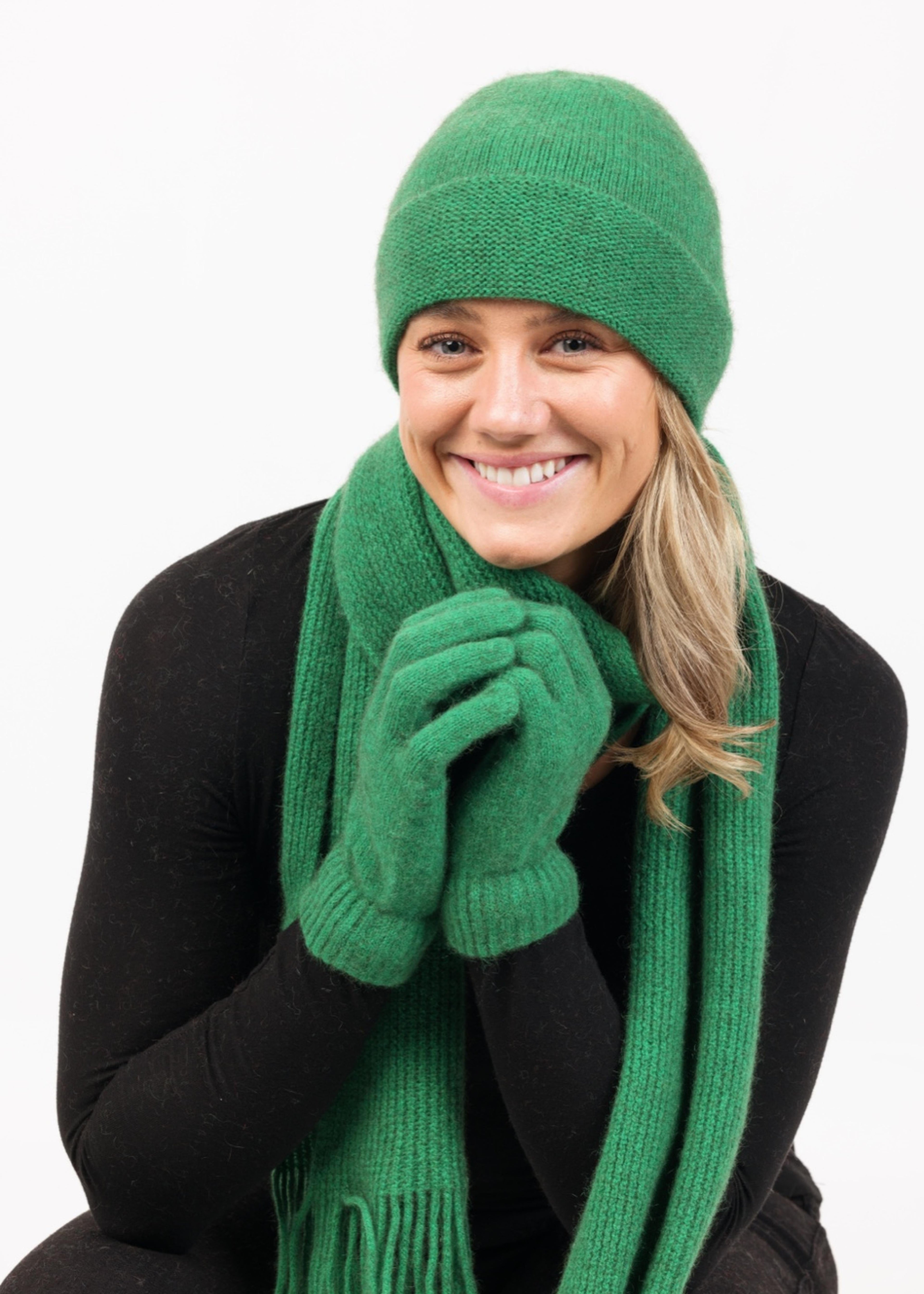 Native  world Merino, Possum glove  in sage