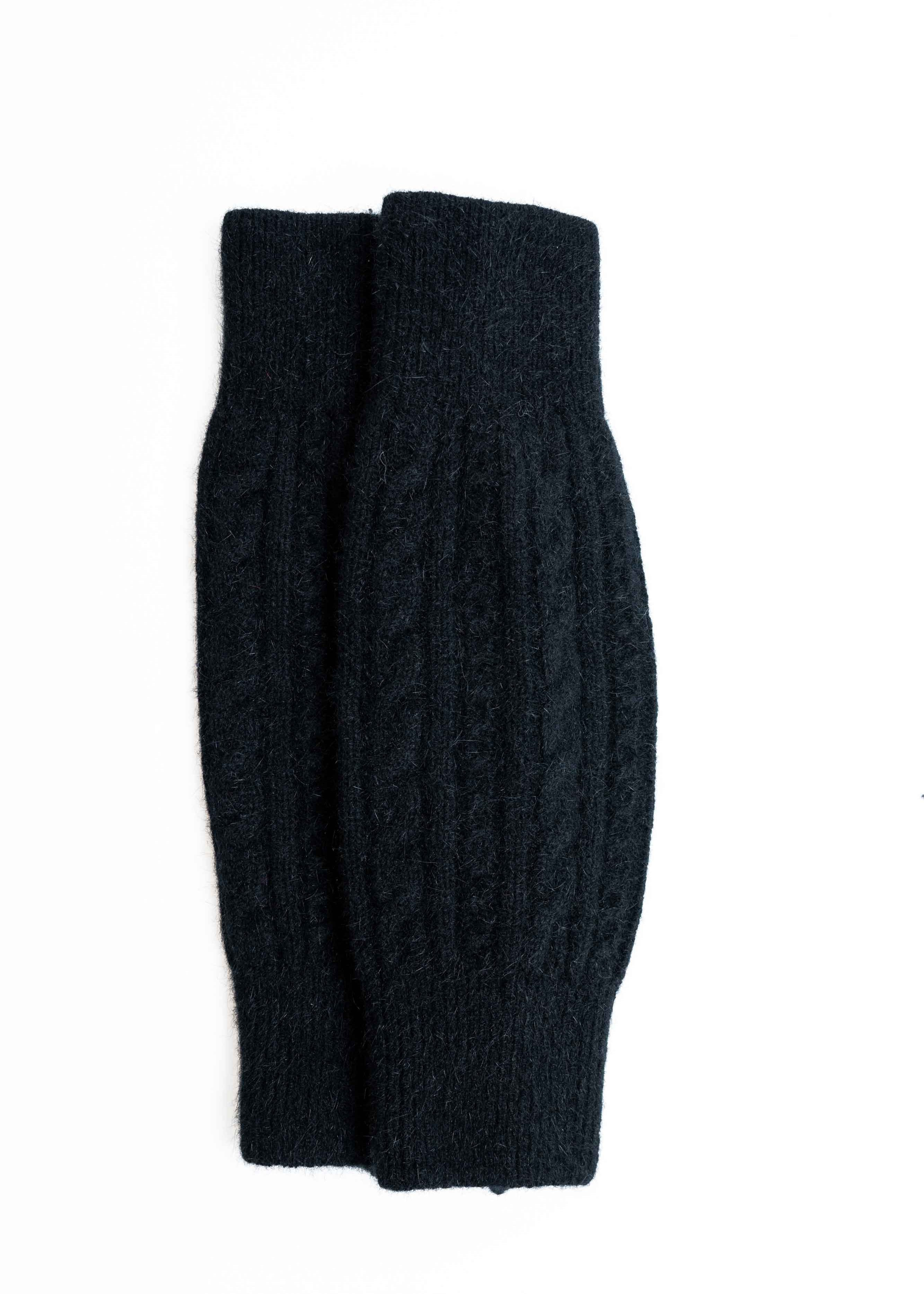 Merino Possum Koru Cable Leg Warmers