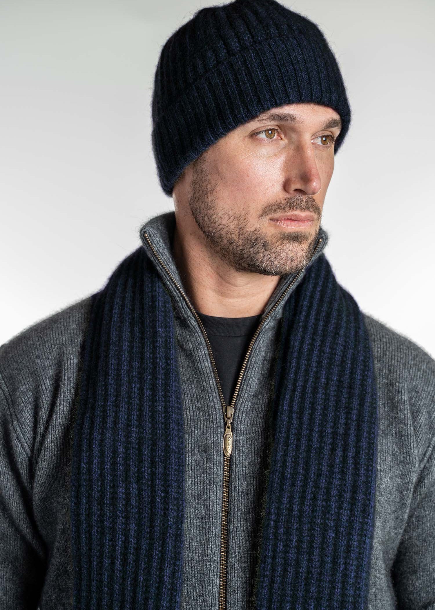 Merino Possum Ribbed Scarf