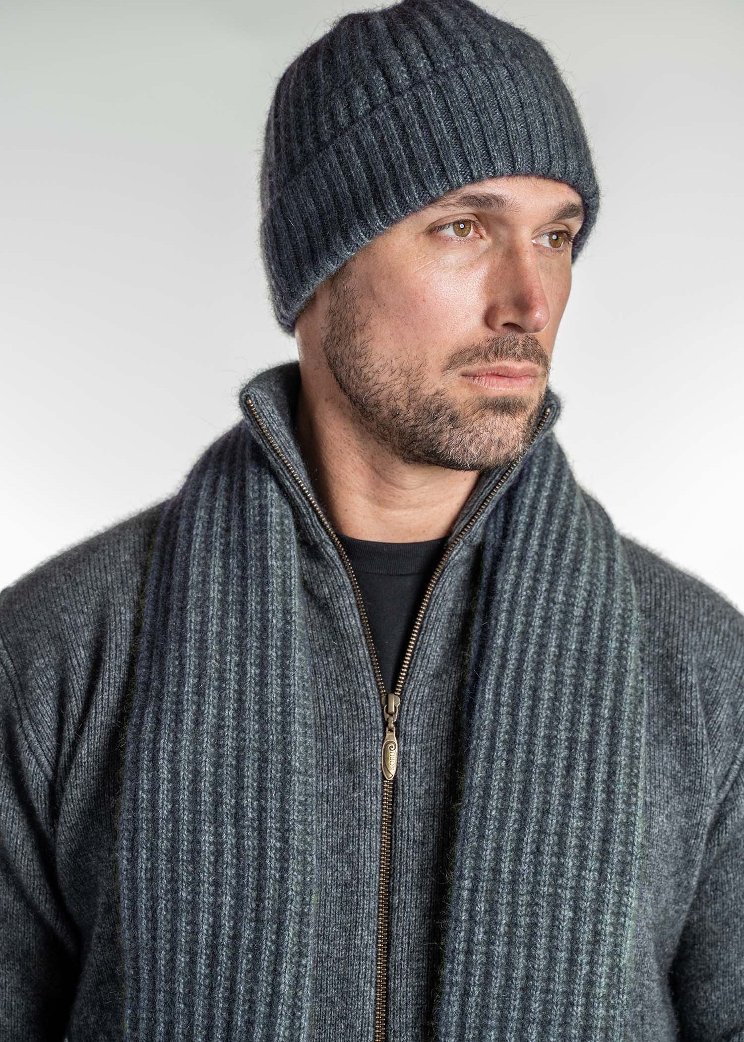 Merino Possum Ribbed Beanie