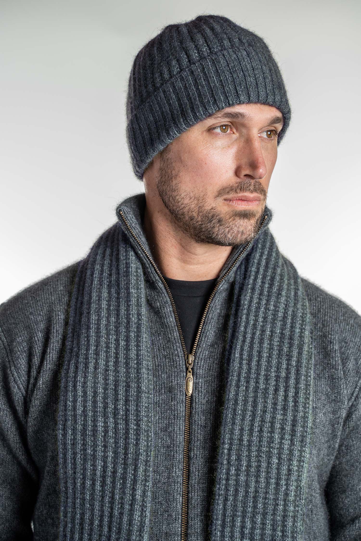 Merino Possum Ribbed Beanie