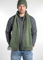 Merino Possum Scarf with Fringe