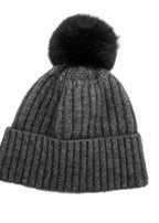 Merino Possum Koru Fur Pom Pom Beanie