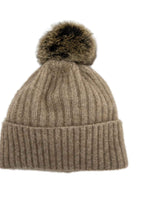 Merino Possum Koru Fur Pom Pom Beanie