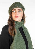 Merino Possum Koru Zig Zag Scarf