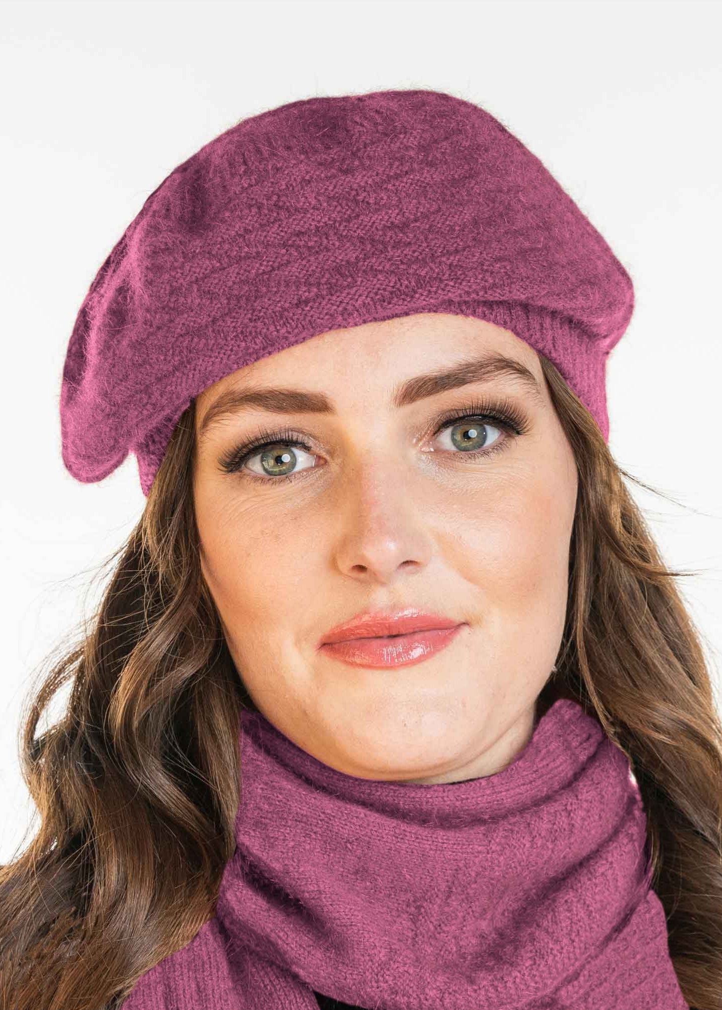 Merino Possum Koru Zig Zag Beret