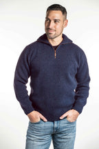 Koru Merino Possum Zip Collar Jumper