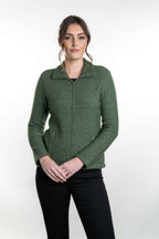 Koru Merino Possum Shaped Zip Jacket