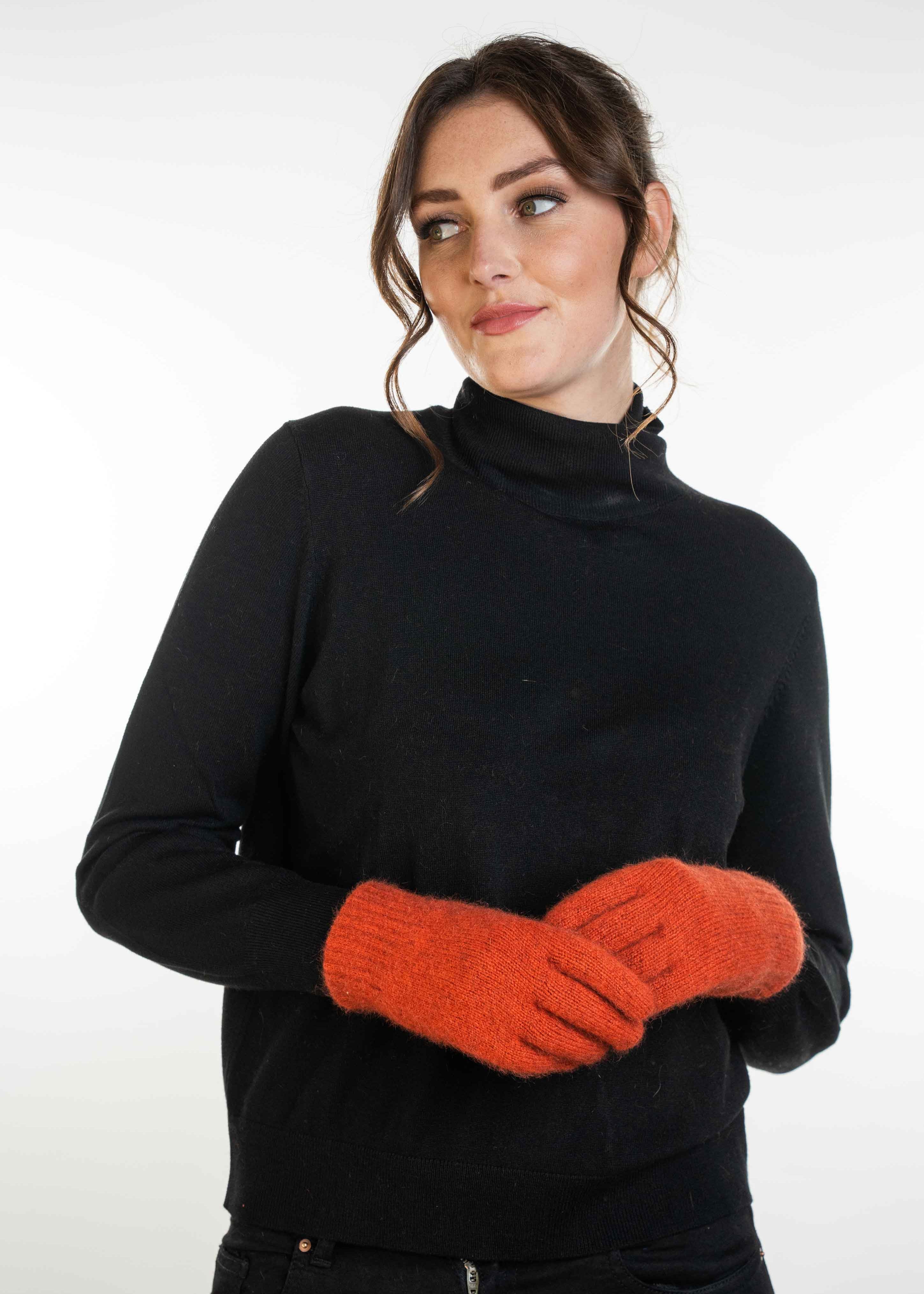 Merino Possum Koru Plain Gloves