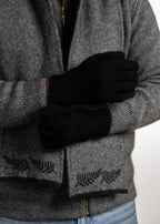 Merino Possum Koru Plain Gloves