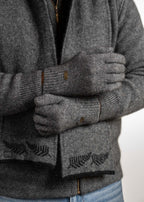 Merino Possum Koru Plain Gloves