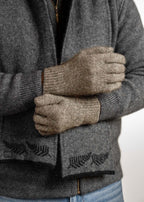 Merino Possum Koru Plain Gloves