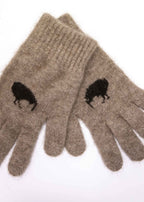 Merino Possum Koru Kiwi Gloves